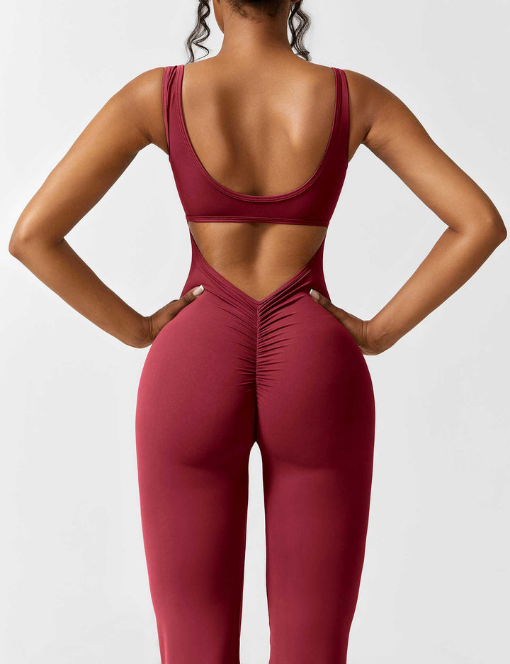 Marla Flared Scrunch Jumpsuit