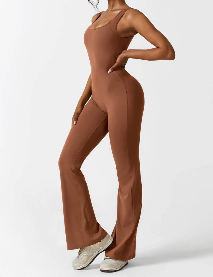 Marla Flared Scrunch Jumpsuit