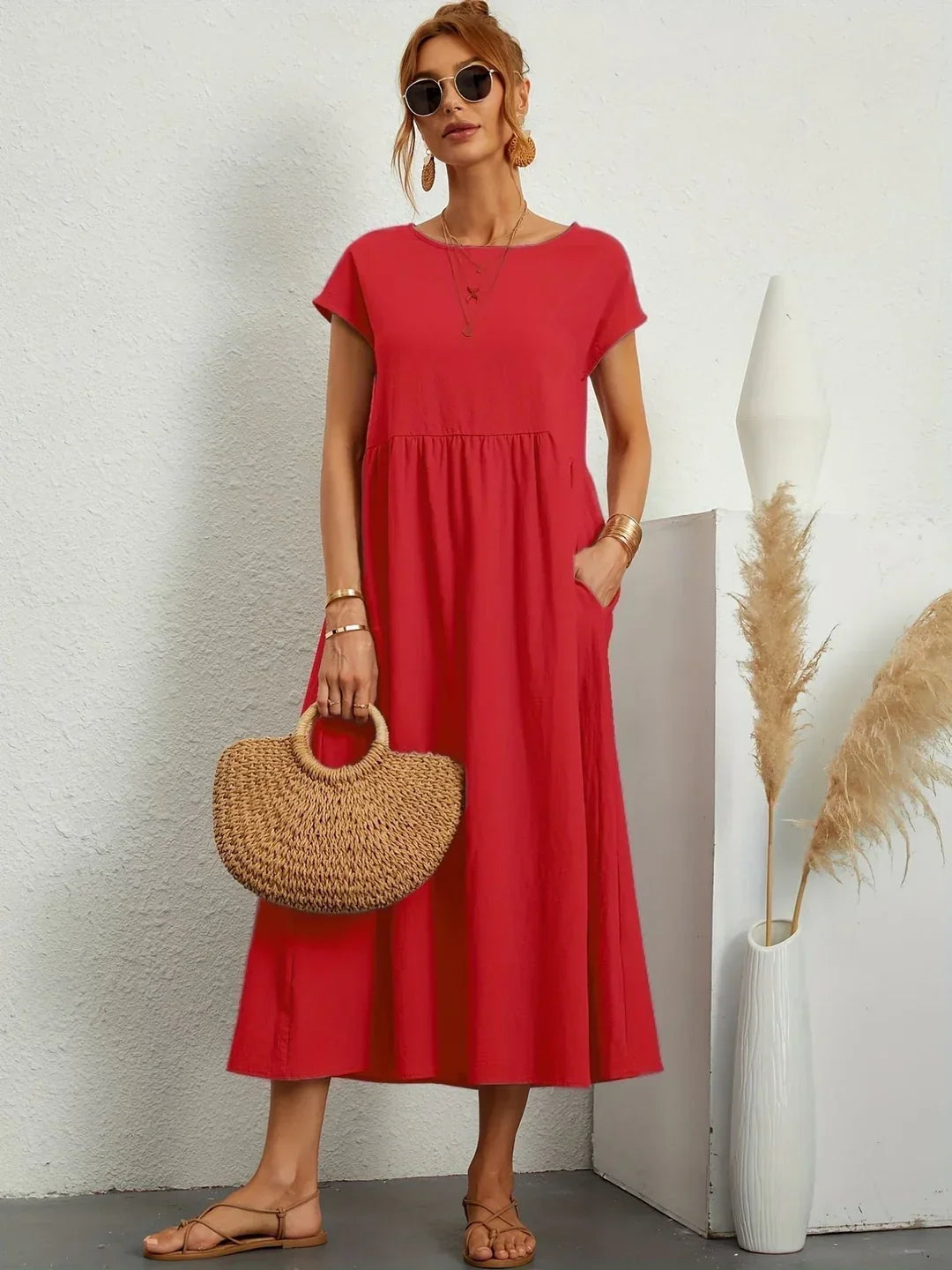 Deana Essential Cotton Maxi Dress