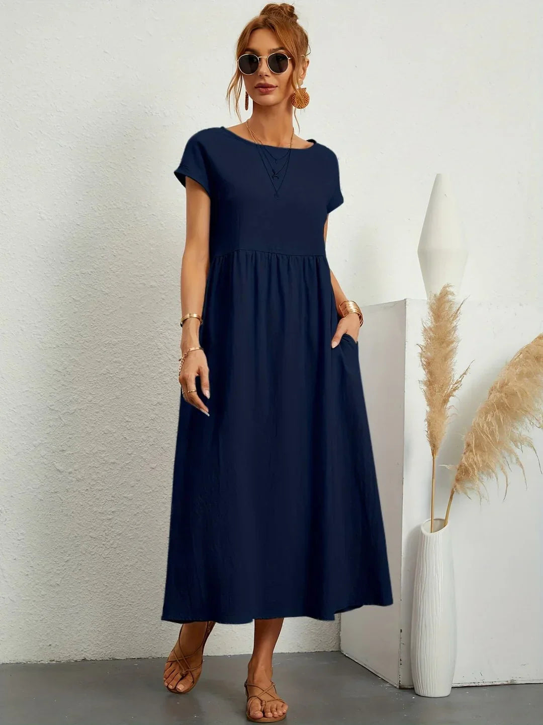 Deana Essential Cotton Maxi Dress