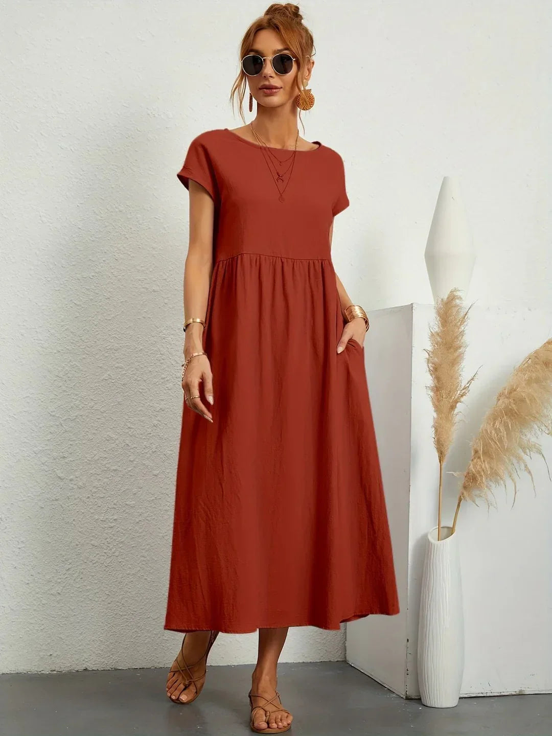 Deana Essential Cotton Maxi Dress