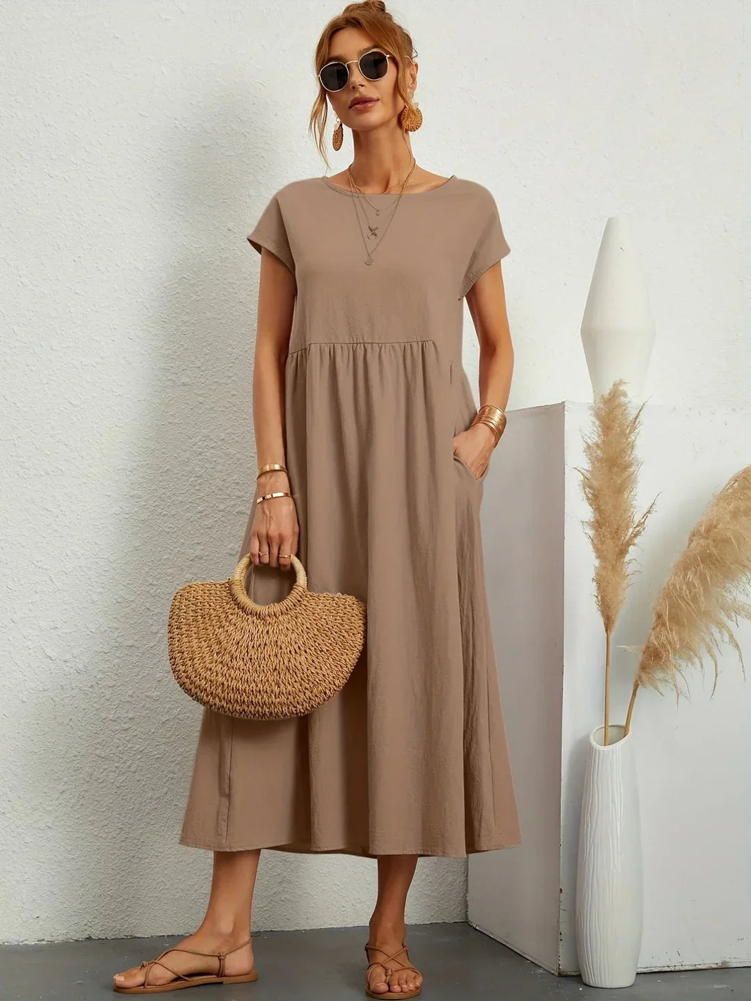 Deana Essential Cotton Maxi Dress