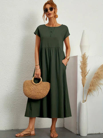 Deana Essential Cotton Maxi Dress