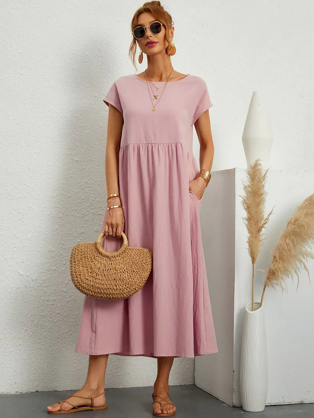 Deana Essential Cotton Maxi Dress