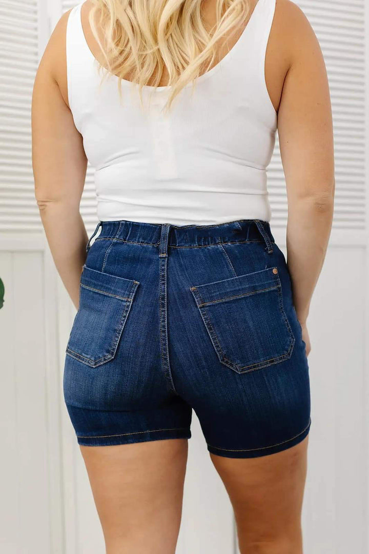 Myracle Sculpting Elasticated Waist Denim Shorts