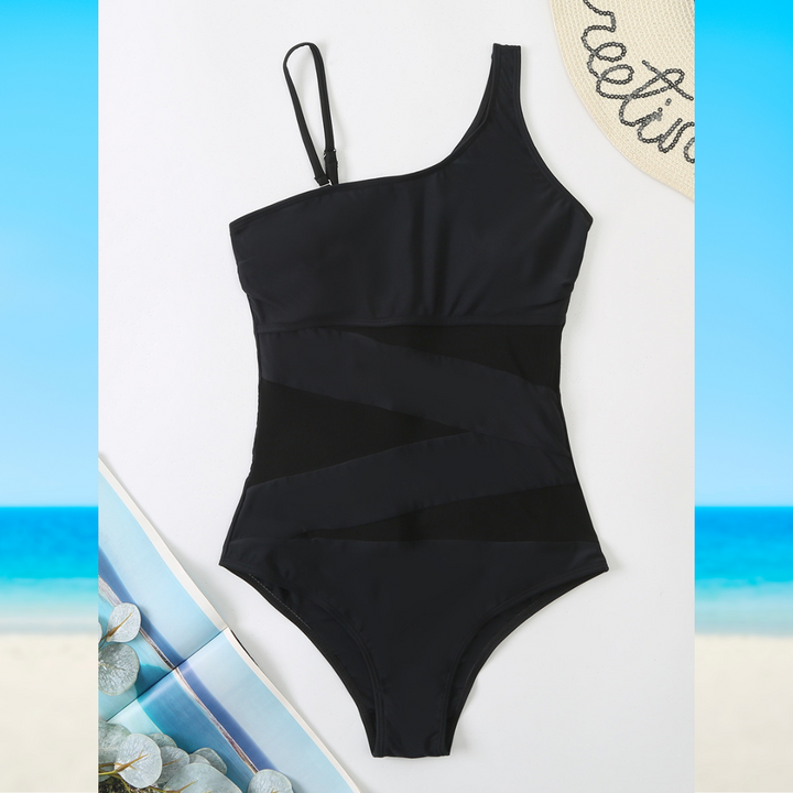 Oceane Mesh Panel One Piece Swimsuit