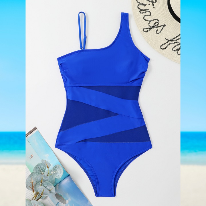 Oceane Mesh Panel One Piece Swimsuit