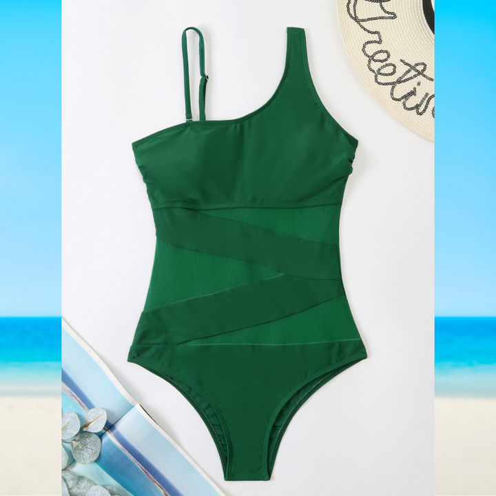 Oceane Mesh Panel One Piece Swimsuit