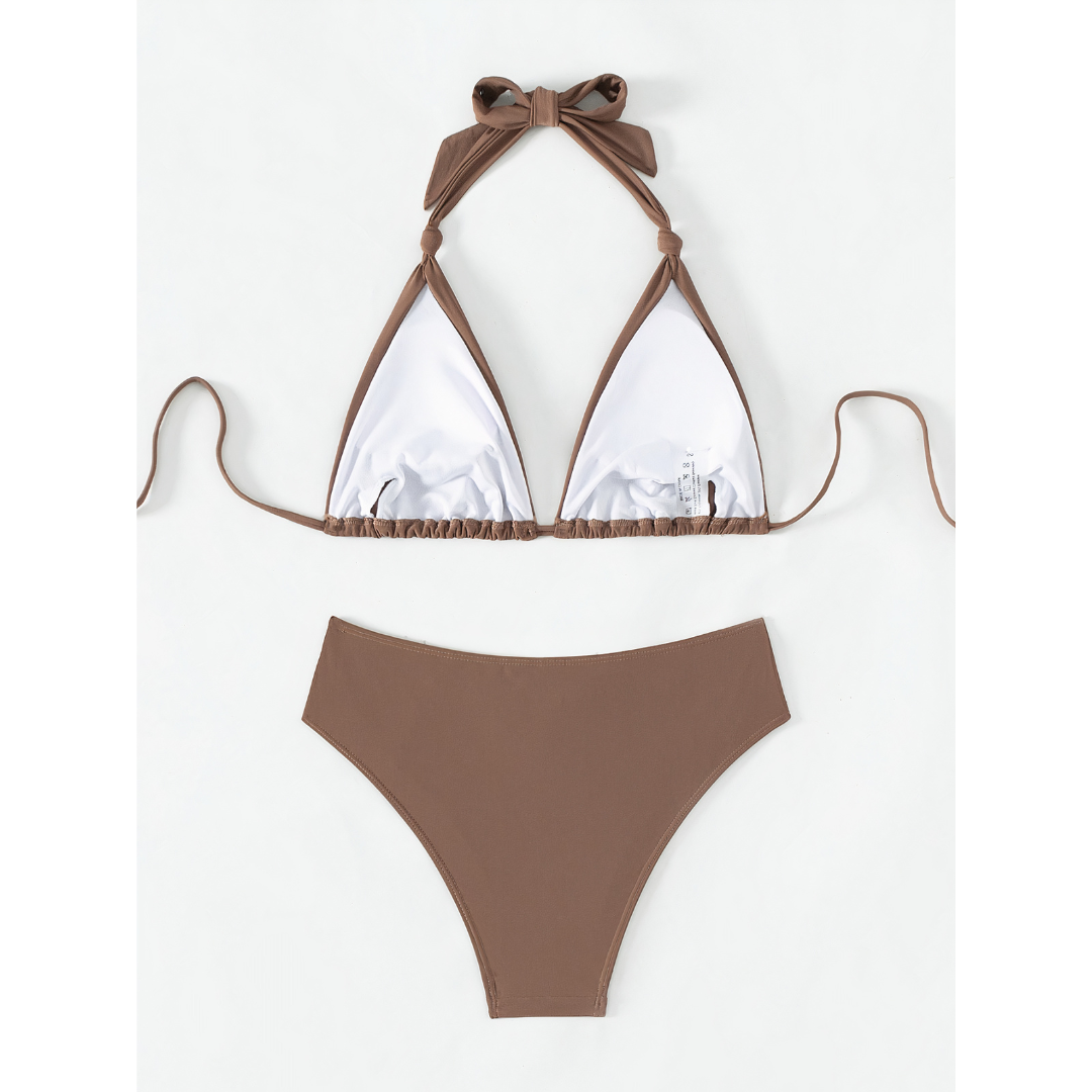 Zenya Knot Triangle Bikini Set