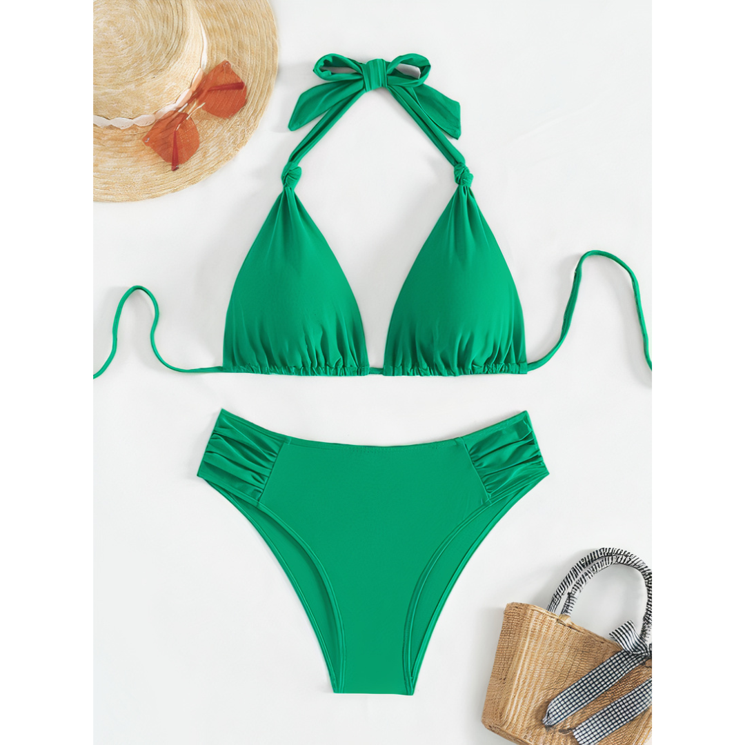 Zenya Knot Triangle Bikini Set