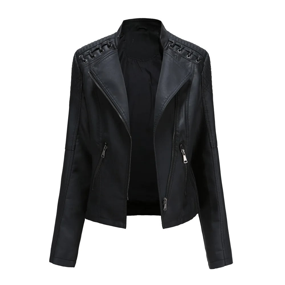 Nova Vegan Leather Biker Jacket