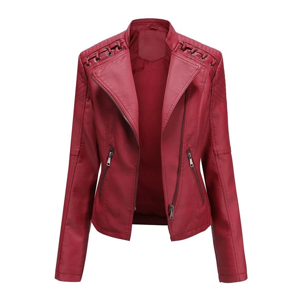 Nova Vegan Leather Biker Jacket