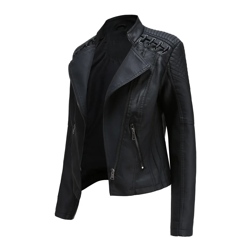 Nova Vegan Leather Biker Jacket