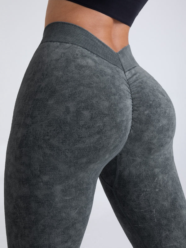 Betty Acid Wash V Booty Sculpting Leggings