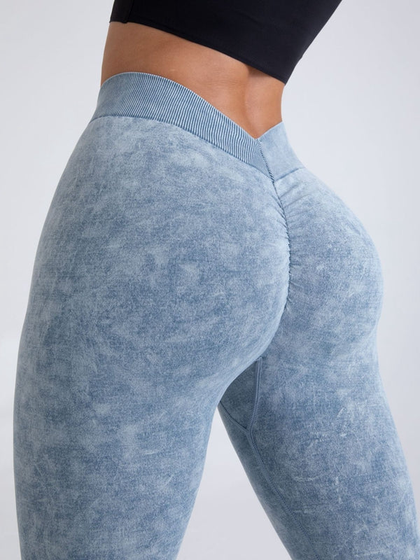 Betty Acid Wash V Booty Sculpting Leggings