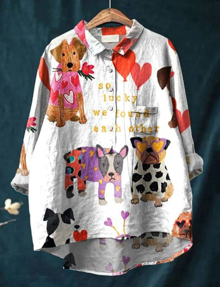 Mannie Otis Furry Friends Printed Shirt