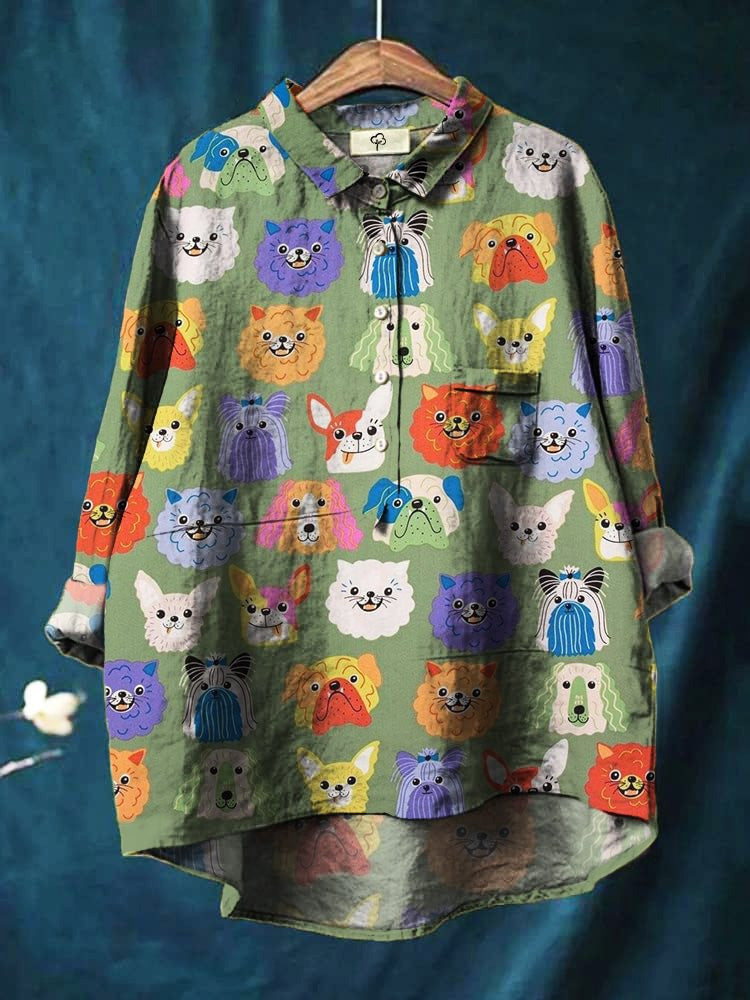 Mannie Otis Furry Friends Printed Shirt