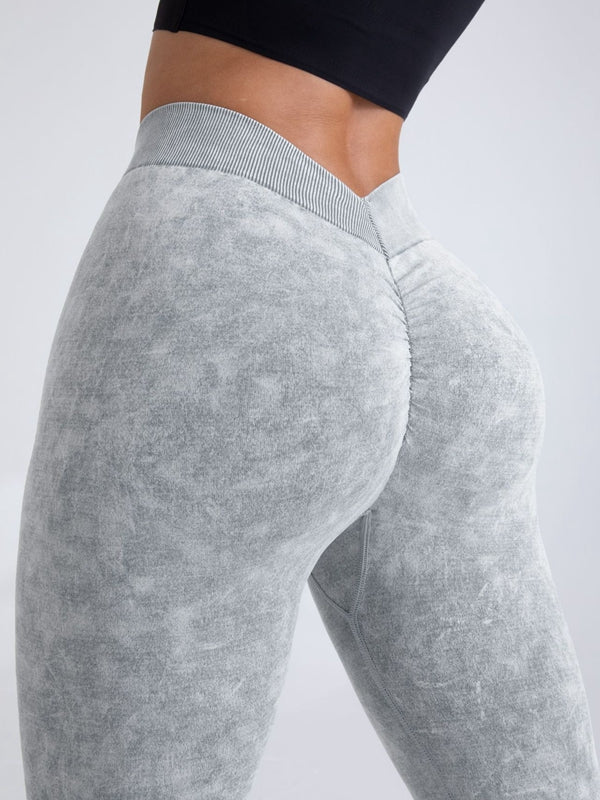 Betty Acid Wash V Booty Sculpting Leggings