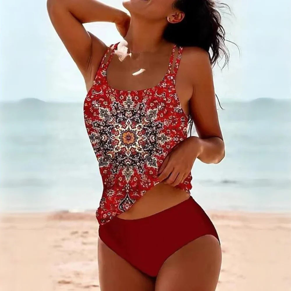 Mischa Printed Halter Tankini