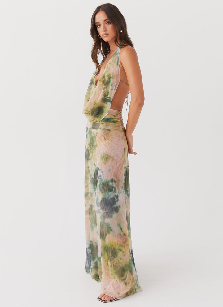 Clove Plunging Maxi Dress