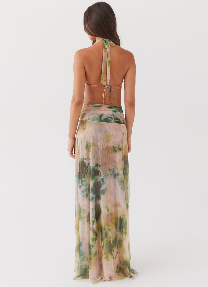 Clove Plunging Maxi Dress