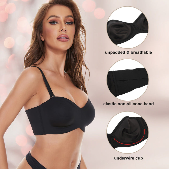 Isla Ultimate Support Multi-Way Soft Cup Strapless Bra - BUY 1 GET 1 FREE