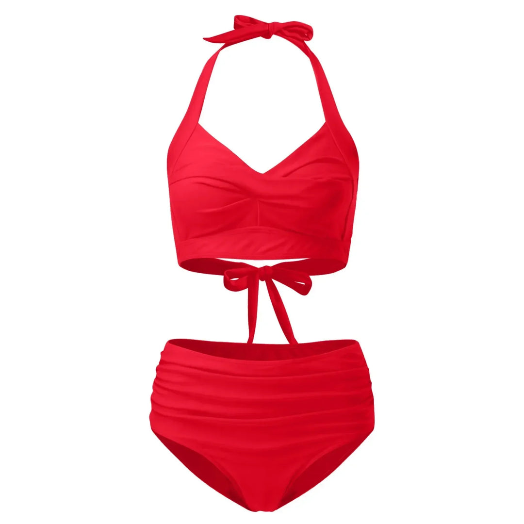 Ceyla High Waisted Tummy Coverage Bikini Set