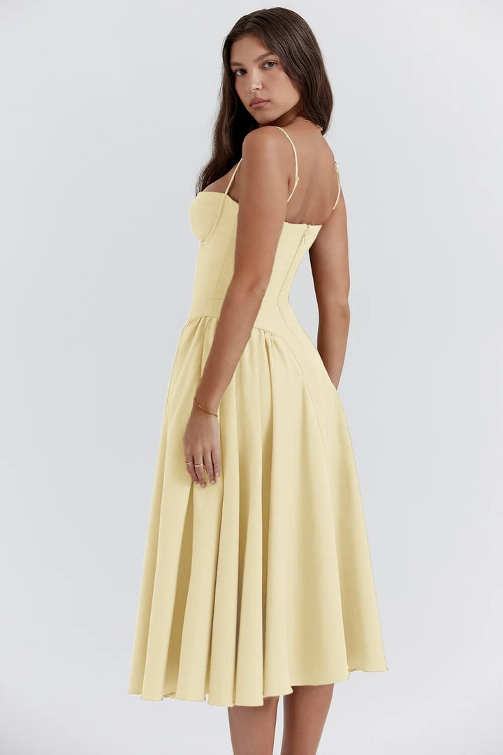 Olsen Sweetheart Bustier Midi Dress