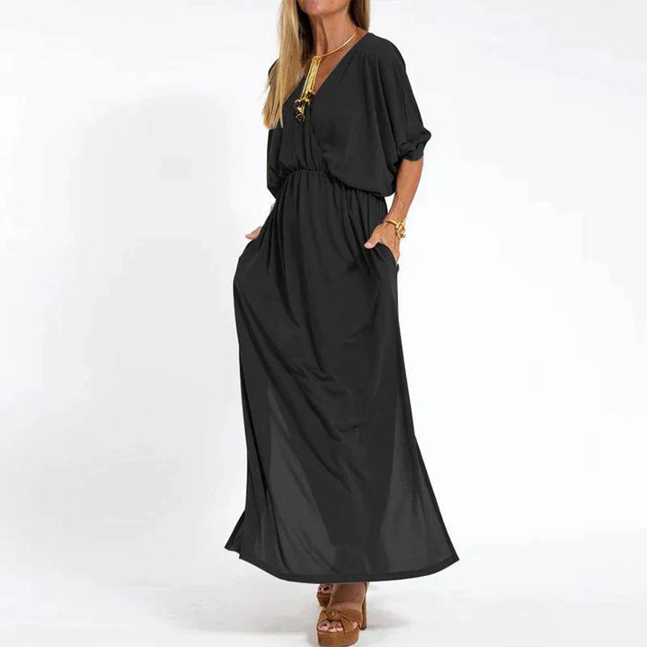 Lorina Draped Maxi Dress