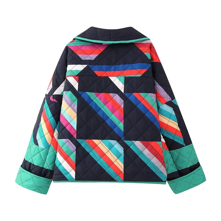 Lola Oversized Retro Quilted Jacket