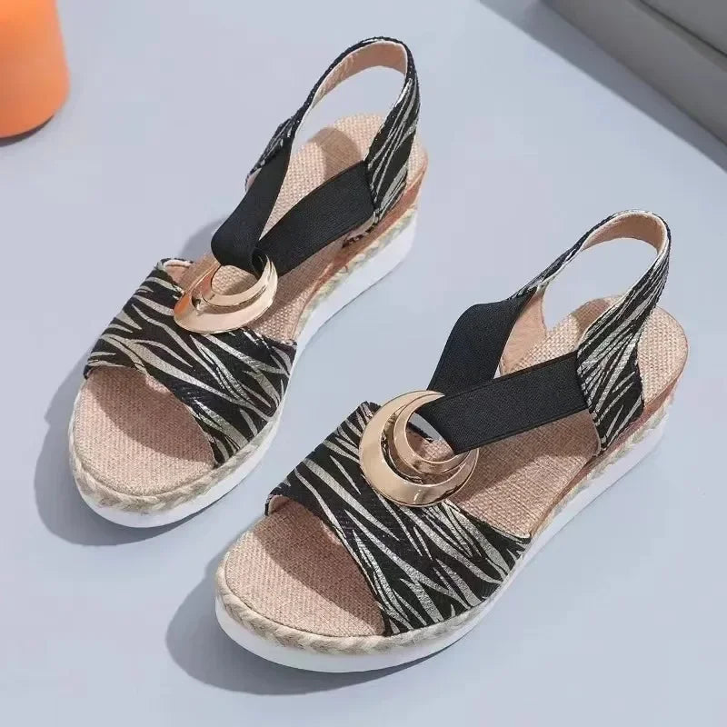 Nino Metallic Espadrille Sandals