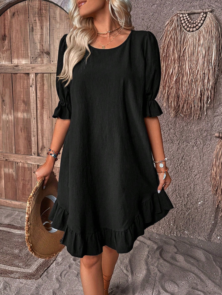 Indiana Tummy Coverage Frill Dress