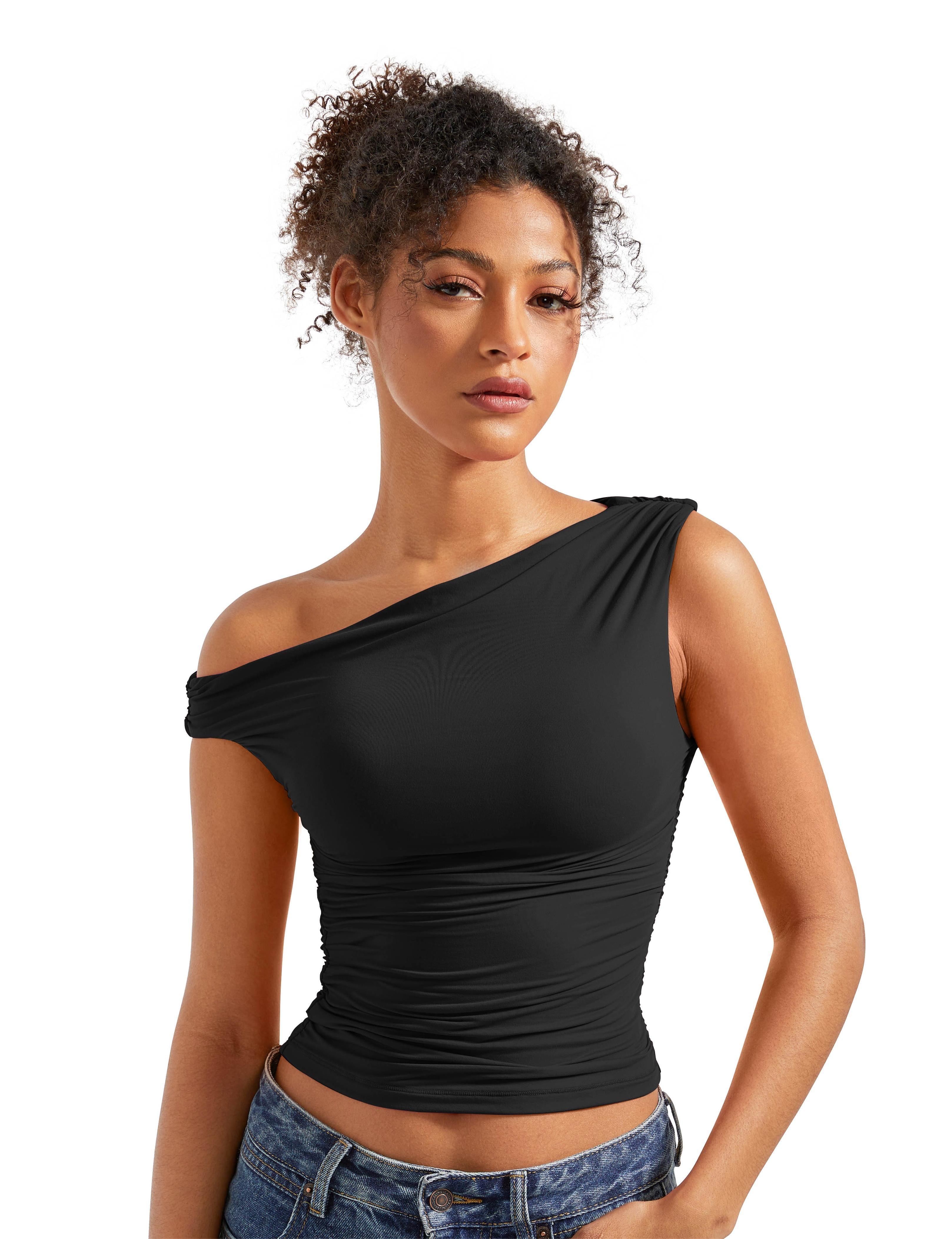 Sylvie Asymmetric One Shoulder Top – Myra St