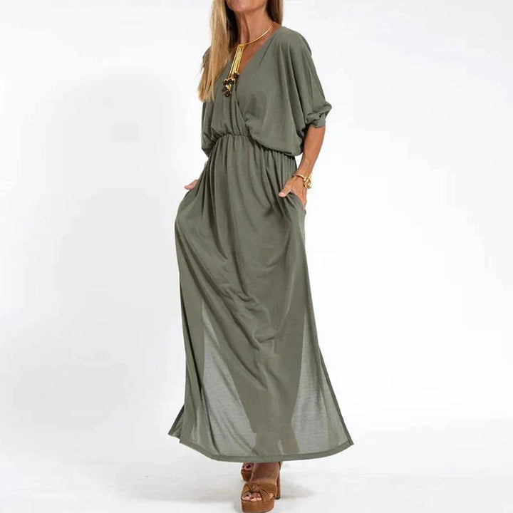 Lorina Draped Maxi Dress