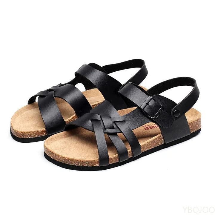 Kitty Cross-Buckle Sandals