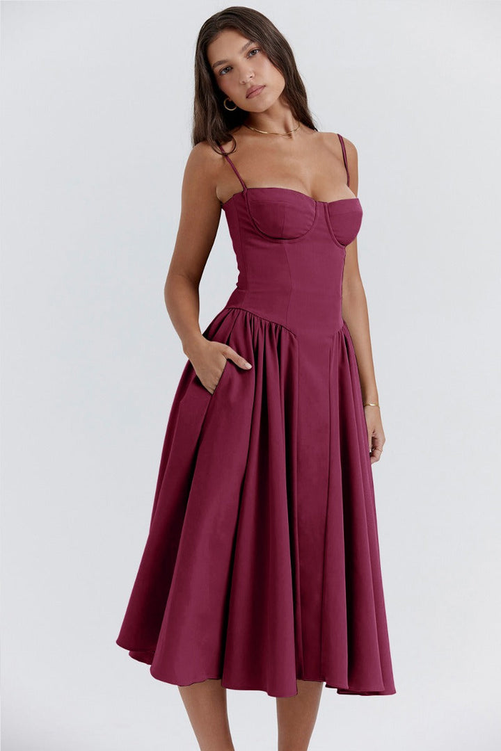 Olsen Sweetheart Bustier Midi Dress