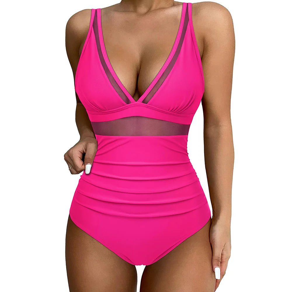 Gracelia Mesh Panel Swimsuit