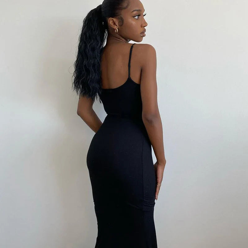 Brianna Essential Fitted Maxi Dress