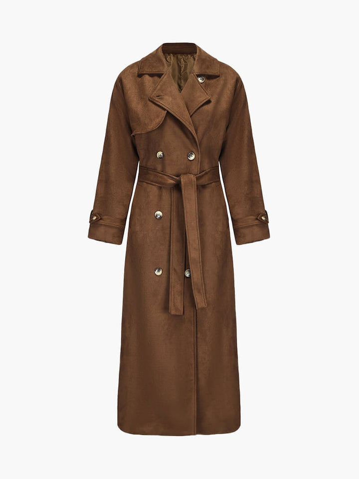 Aurelia Suede Trench Coat