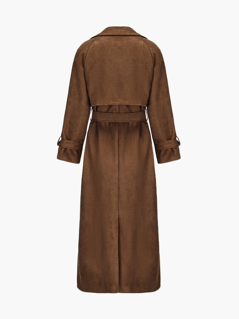 Aurelia Suede Trench Coat