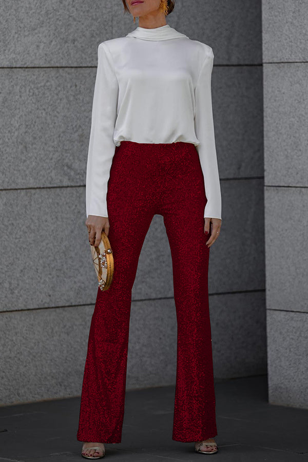 Aliz Sequin Flare Pants