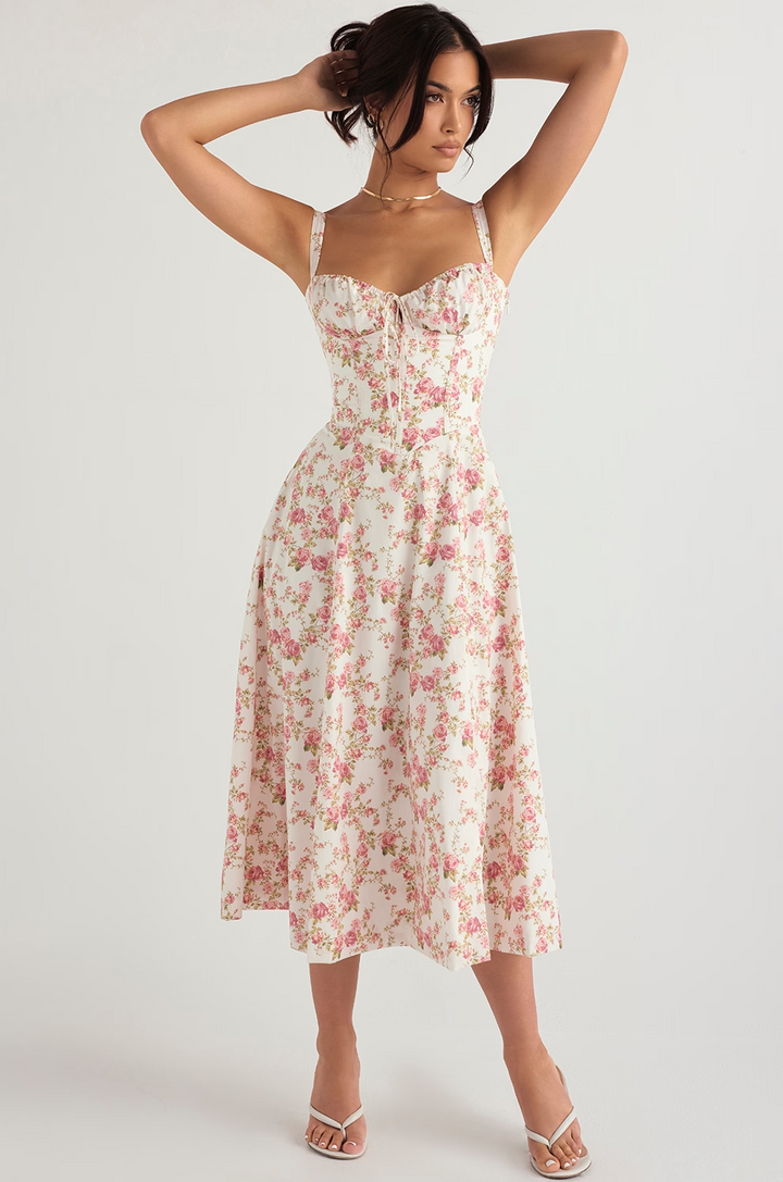 Eloise Bustier Midi Dress