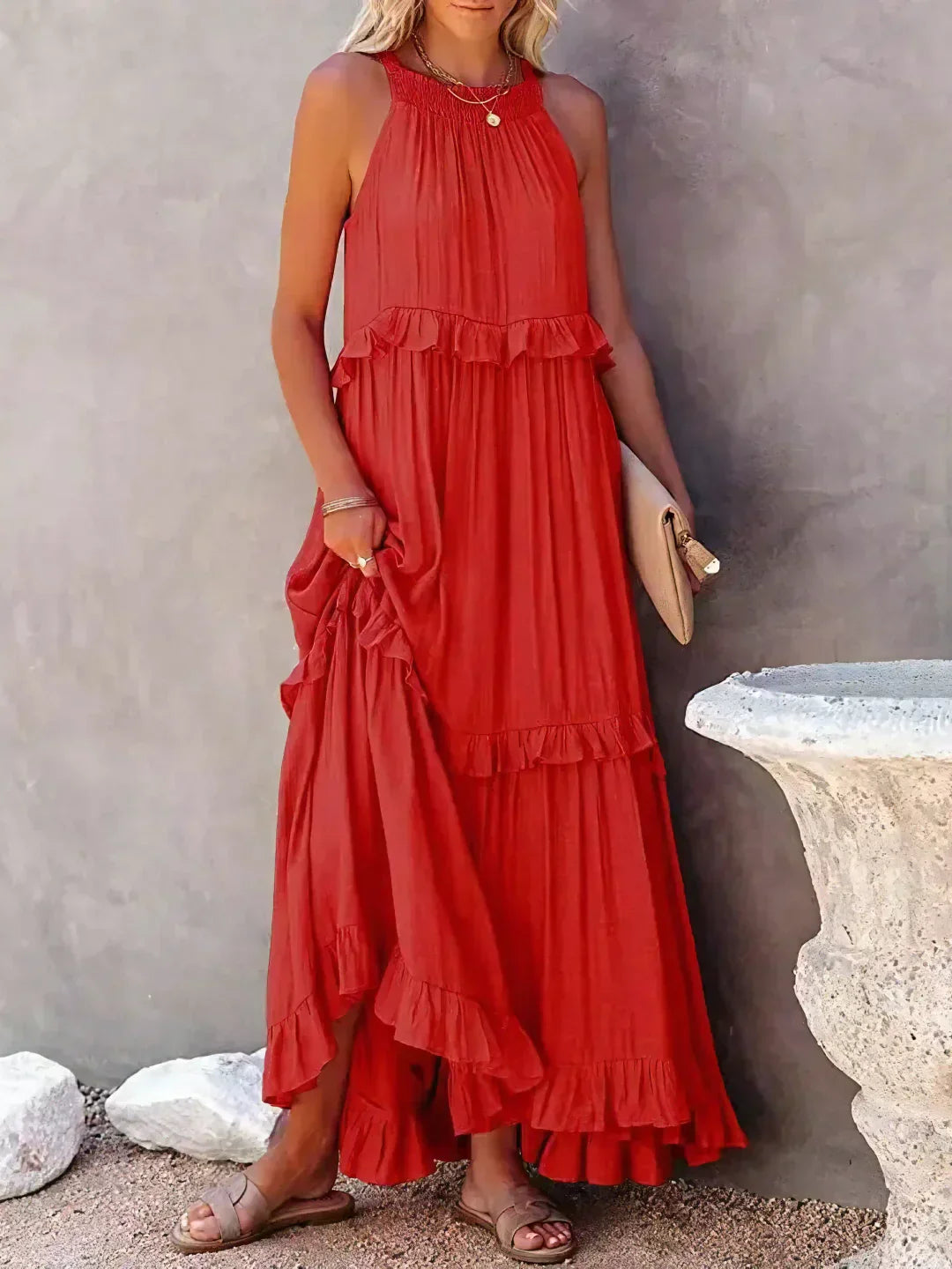 Rafa Tiered Ruffle Maxi Dress