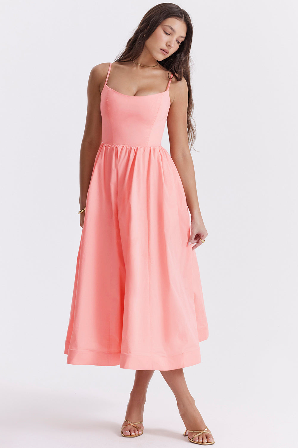 Delaney A-Line Midi Dress