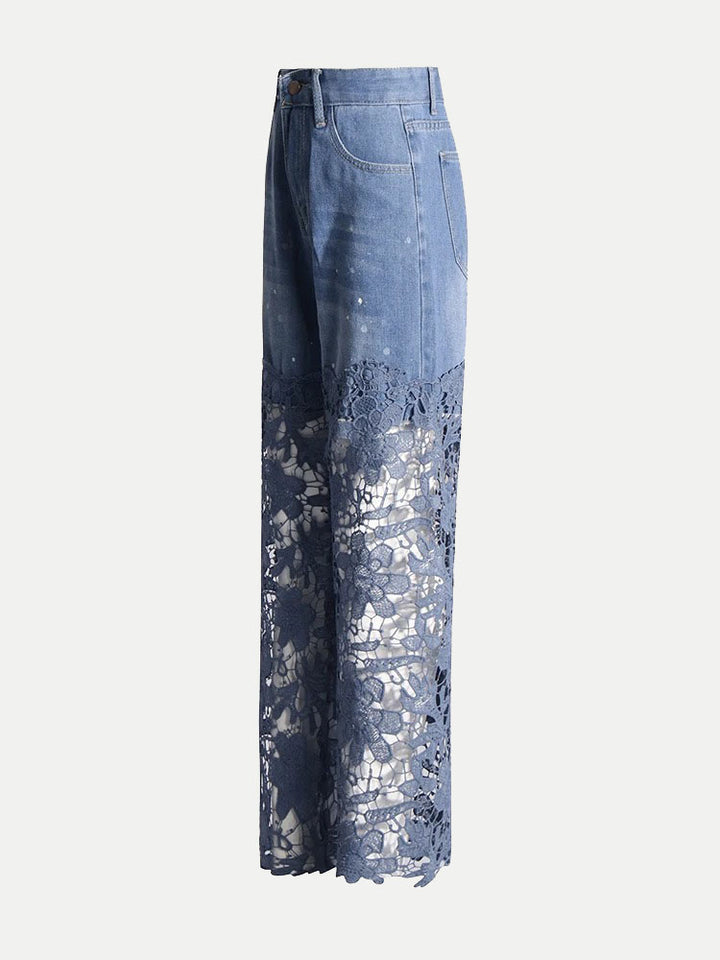 Zora Lace Straight Leg Jeans