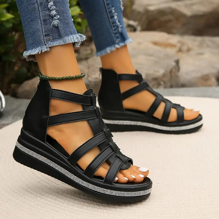 Scandi Gladiator Platform Sandals