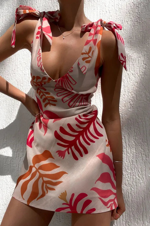 Miami Tropical Mini Dress