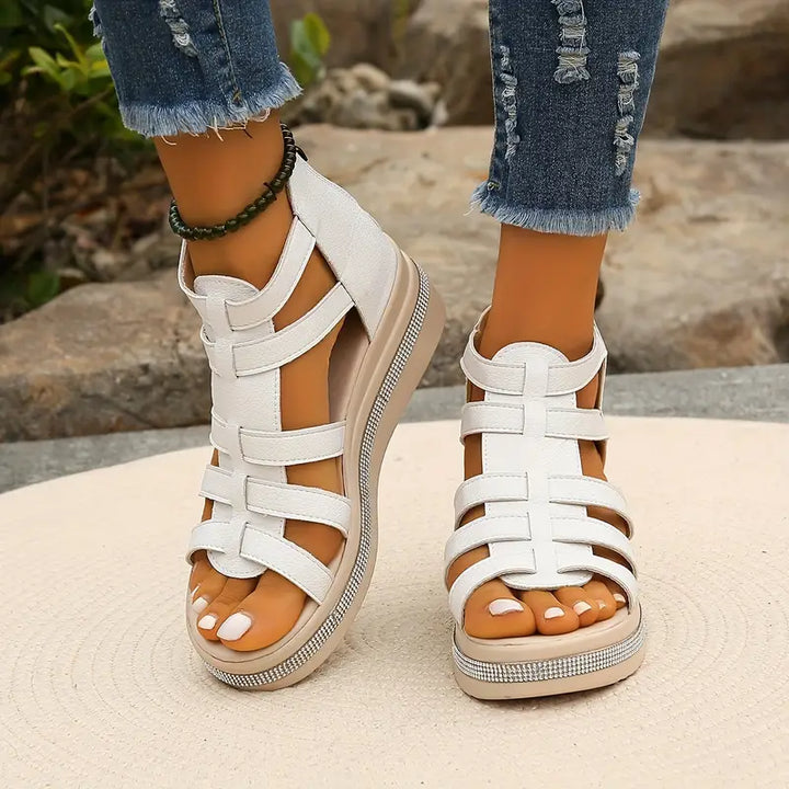 Scandi Gladiator Platform Sandals