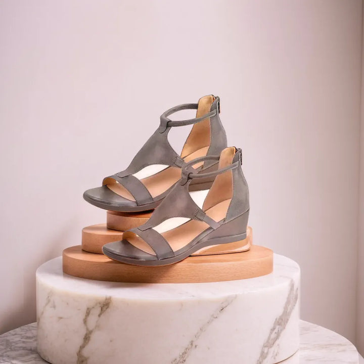 Anissa Cutout Wedge Sandals