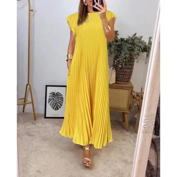 Sienna Pleated Pocket Maxi Dress